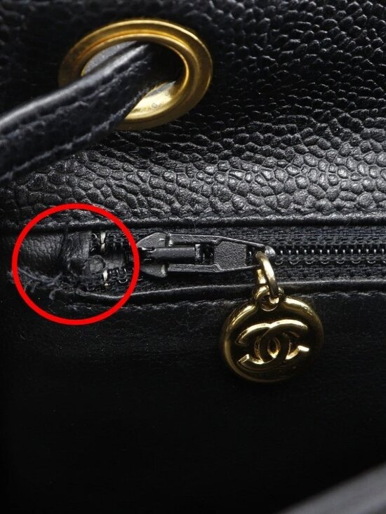 CHANEL COCO Mark Backpack Daypack ChainBackpack black leather Women